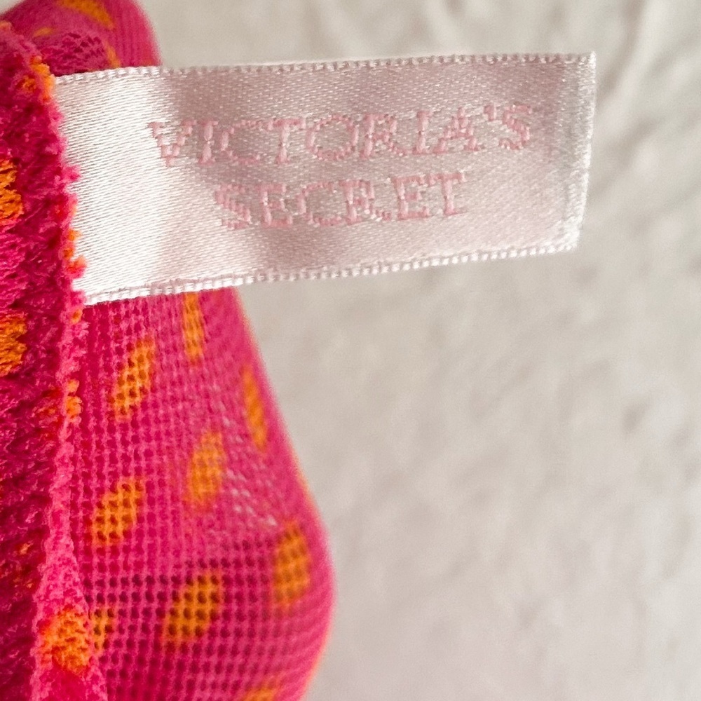 Y2K Victoria’s Secret Pink Mesh & Lace Embroidered Babydoll Cami Large - Picture 4 of 6